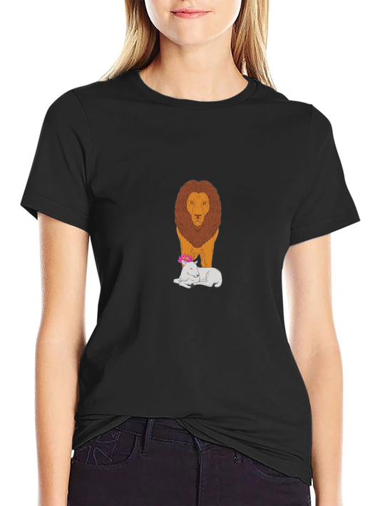 Lion and Lamb Graphic Tee - Black