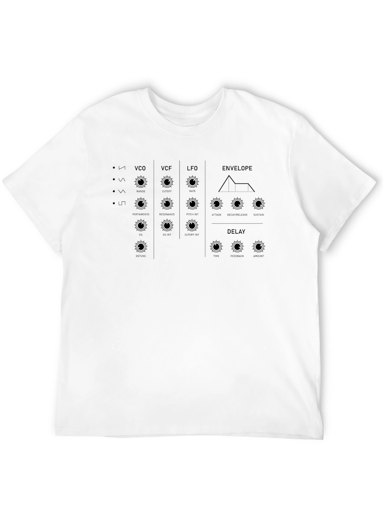 Synthesizer Graphic Tee - Black Music T-Shirt