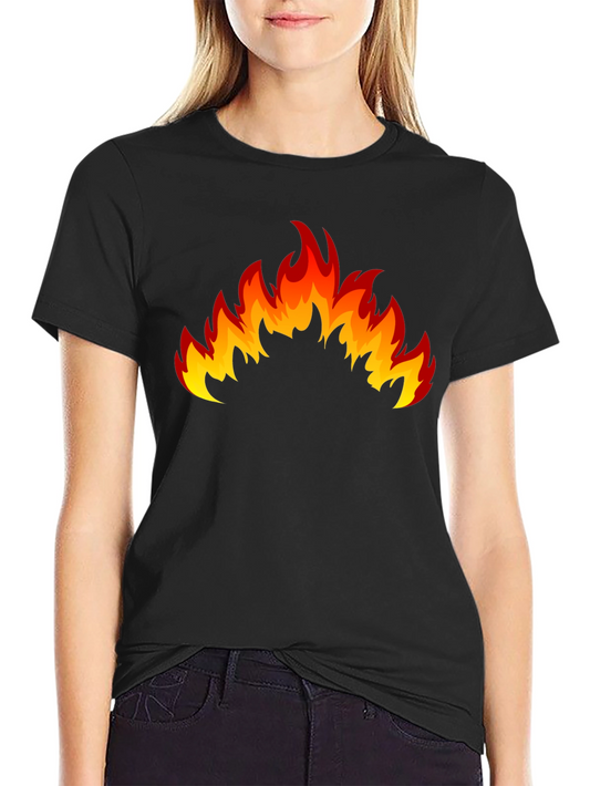 Flaming Hot Black Graphic T-Shirt