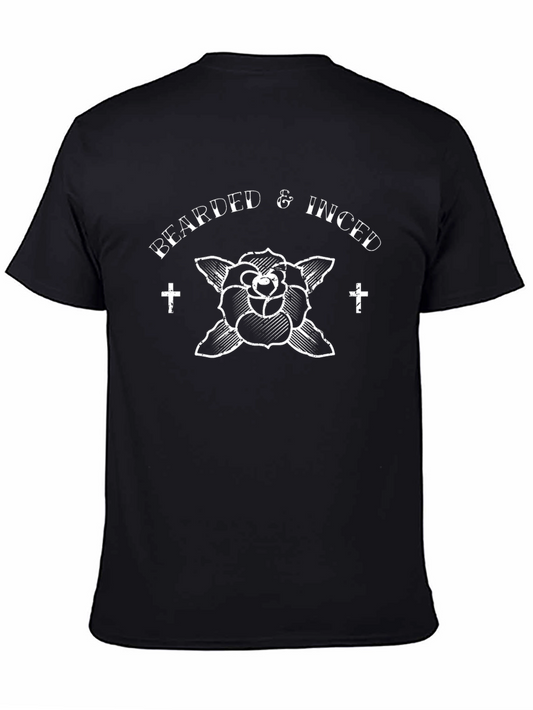 Bearded & Inked Graphic Tee - Classic Black