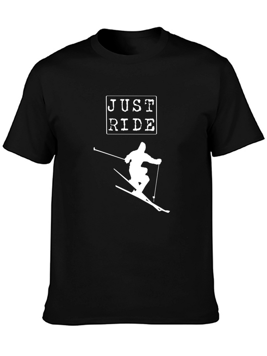 Just Ride Skiing T-Shirt - Black