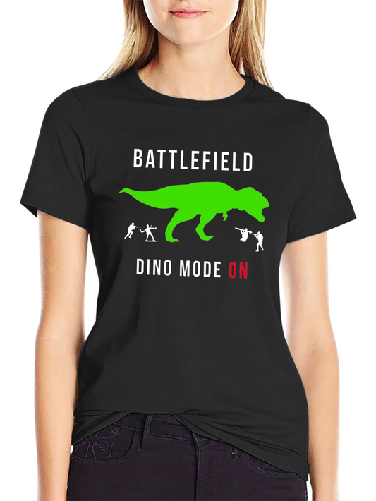 Battlefield Dino Mode ON Black T-Shirt
