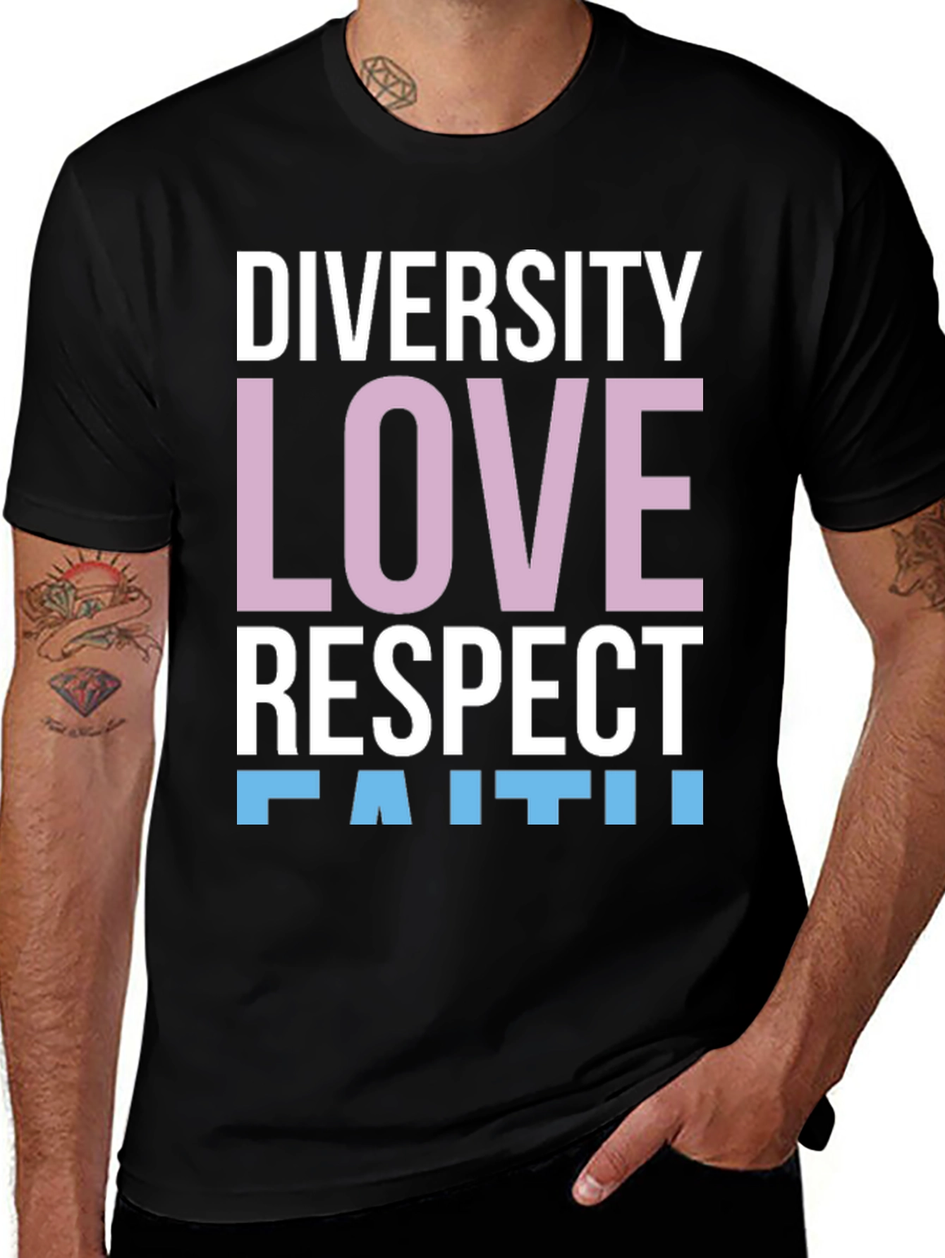 Diversity Love Respect Faith T-Shirt