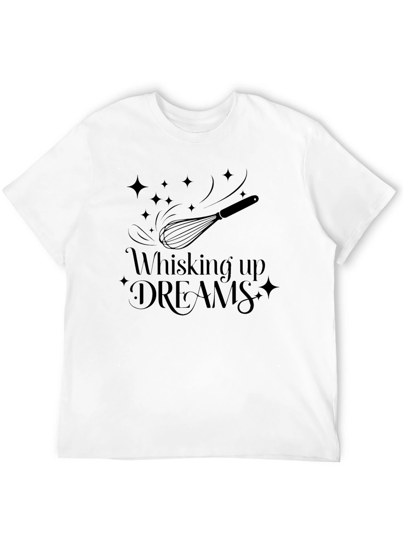 Whisking Up Dreams Graphic Tee - Black