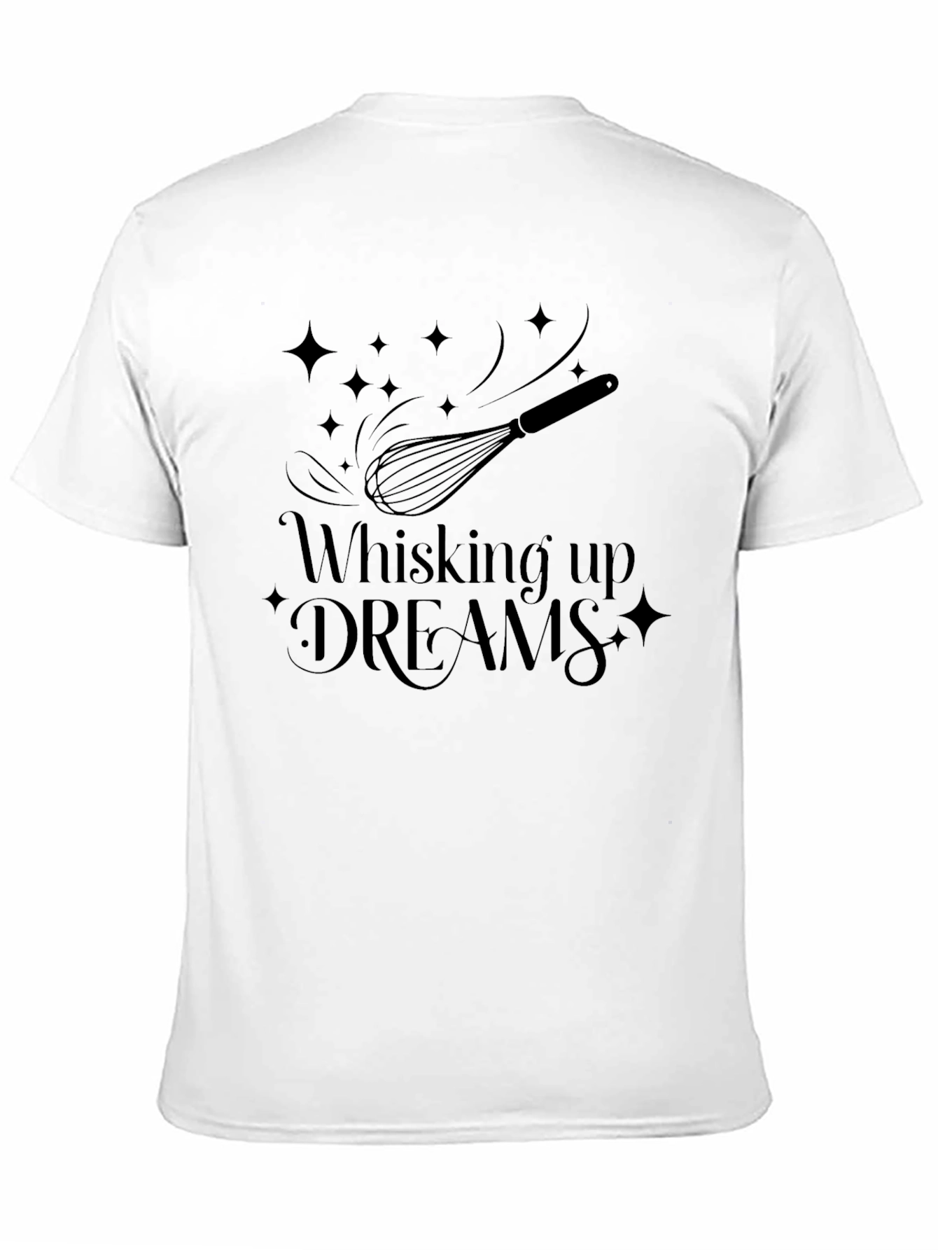 Whisking Up Dreams Graphic Tee - Black