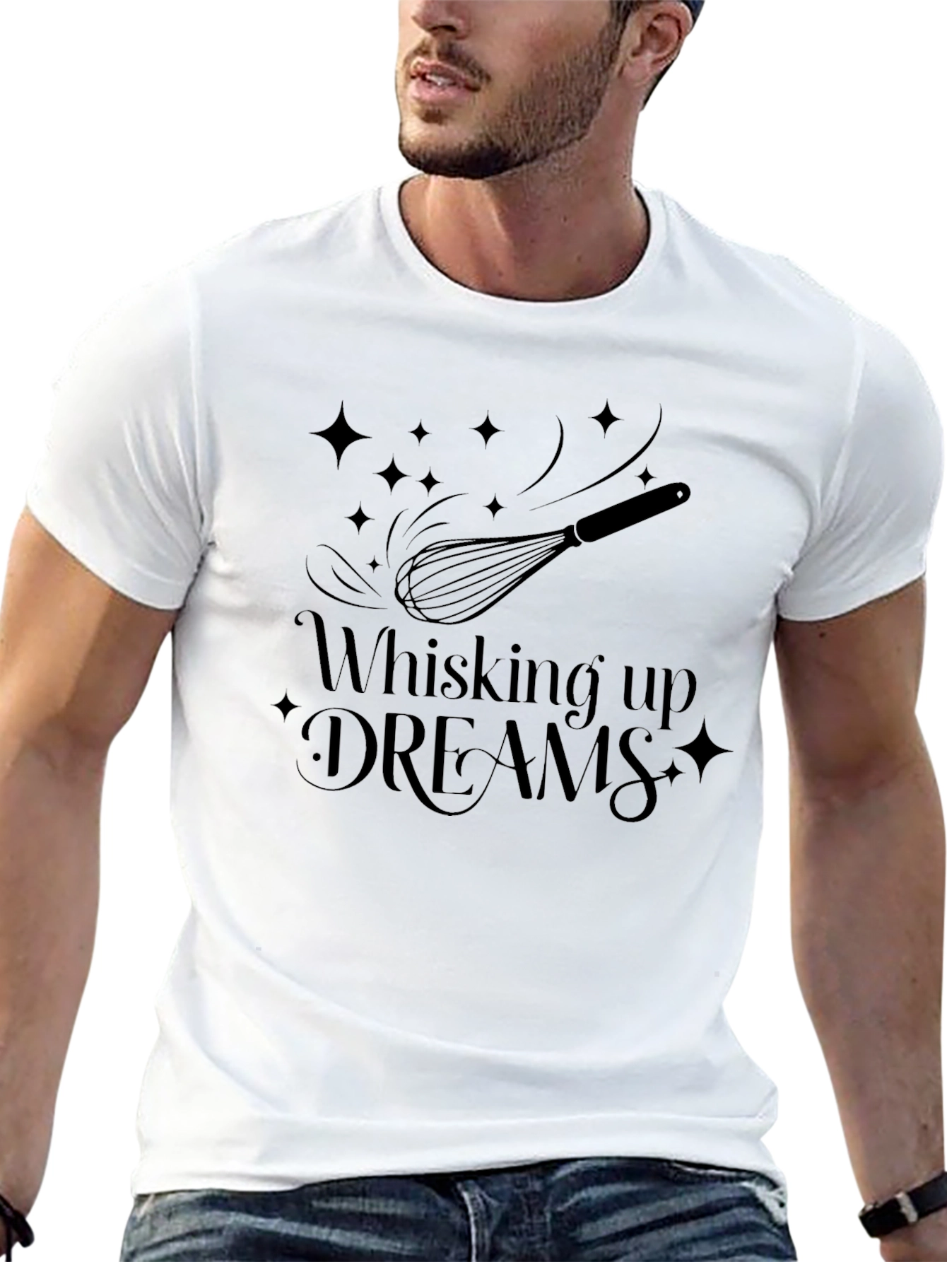 Whisking Up Dreams Graphic Tee - Black
