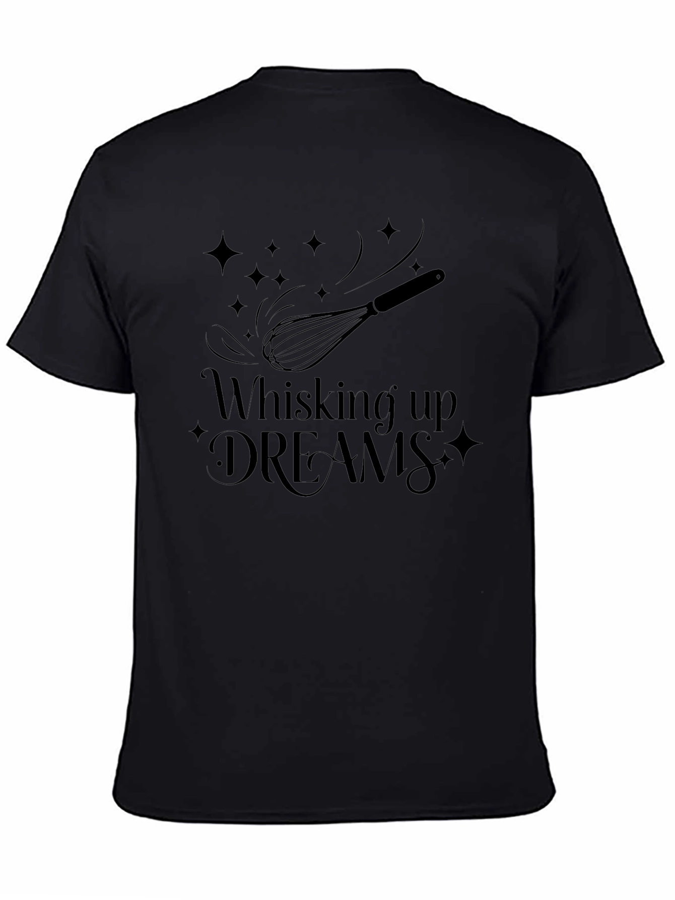 Whisking Up Dreams Graphic Tee - Black