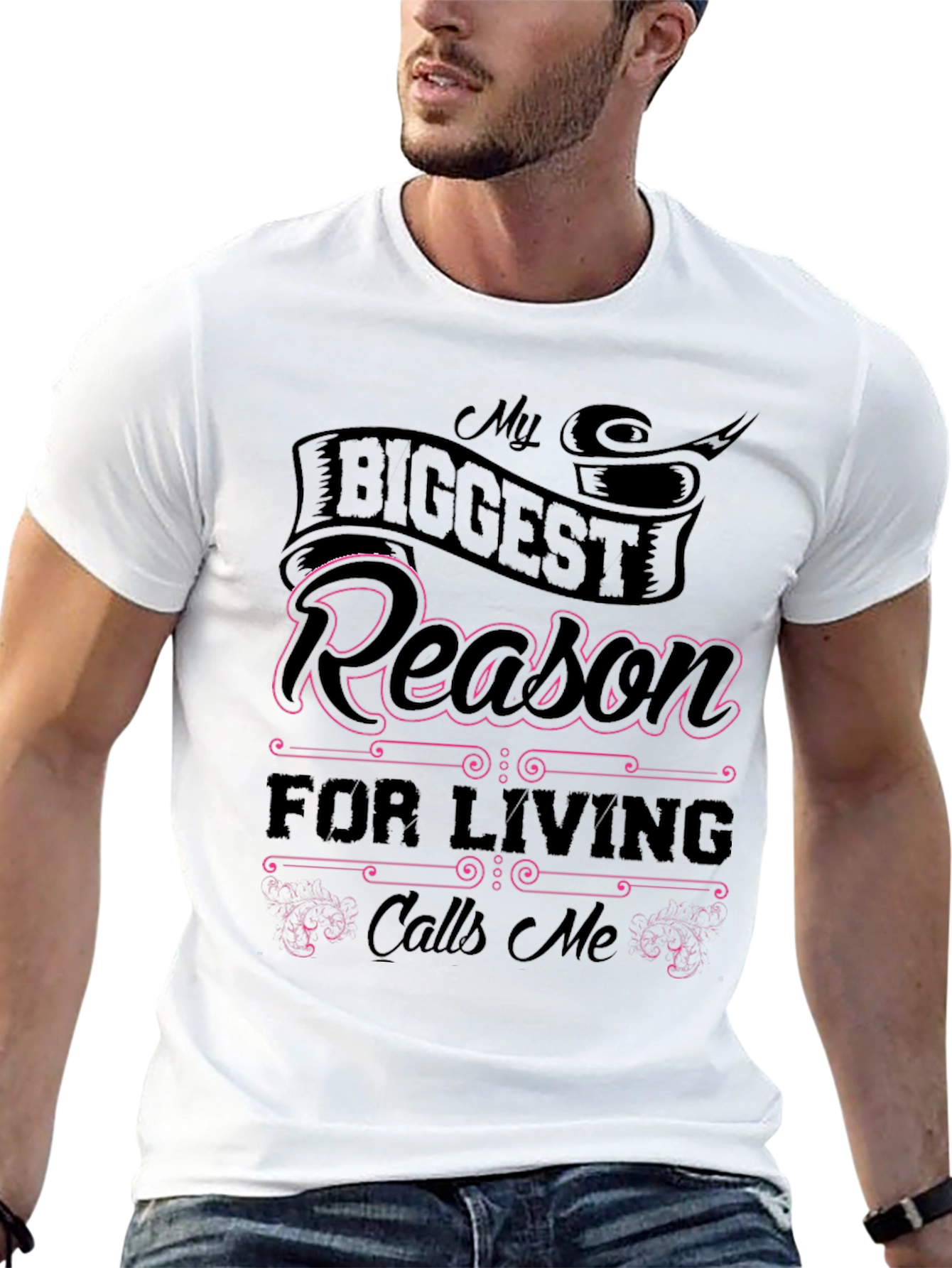 My Biggest Reason Black Graphic T-Shirt