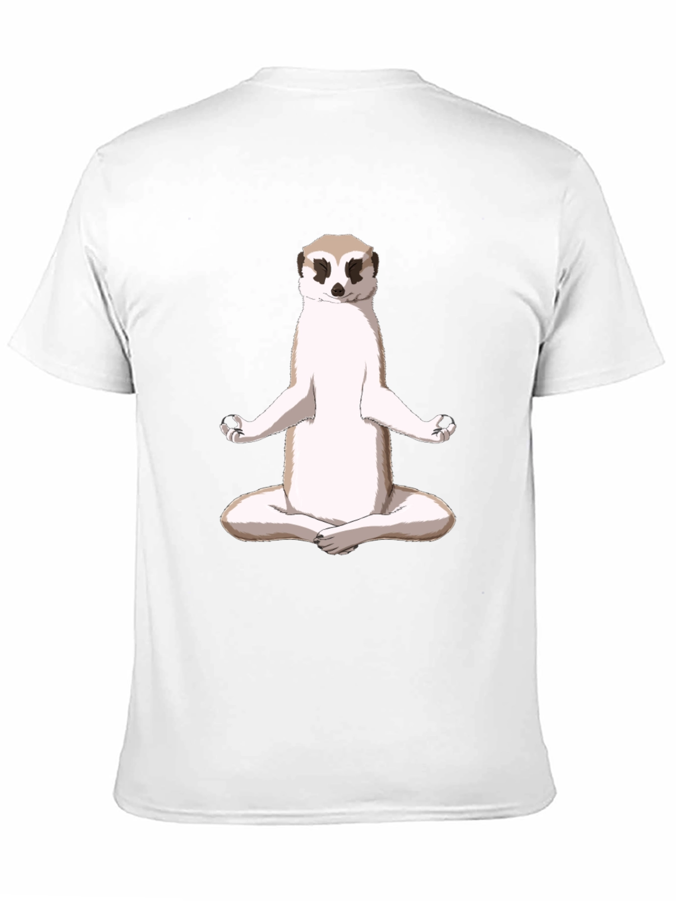Meditating Meerkat T-Shirt - Zen Animal Tee