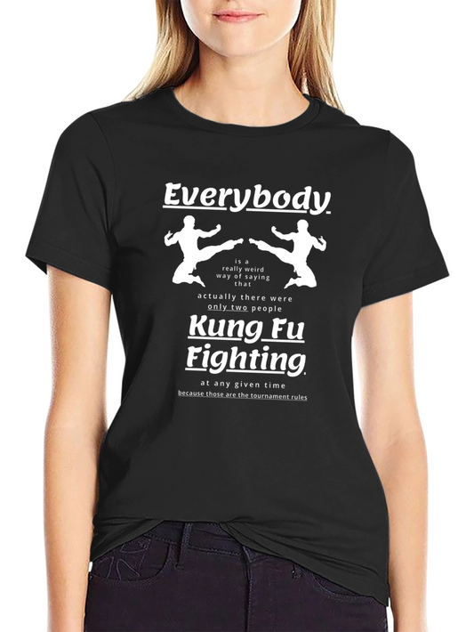 Kung Fu Fighting Graphic Tee - Tournament Rules Humor