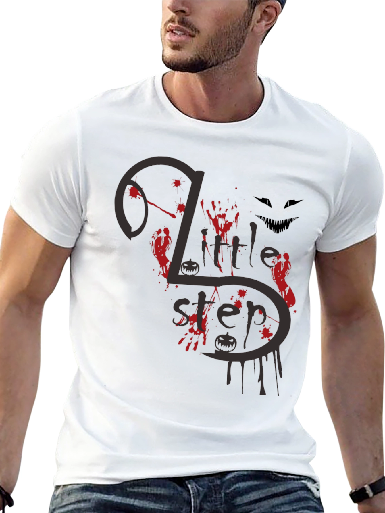 Halloween 2 Little Steps Black Tee