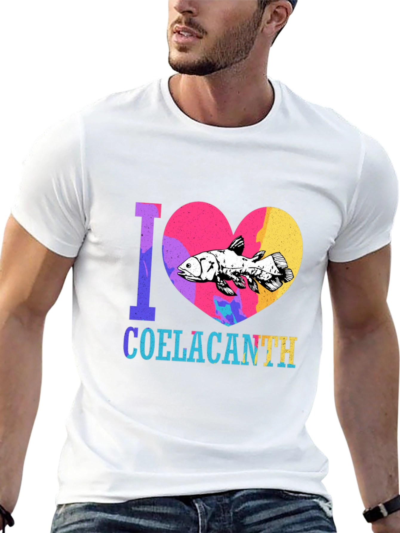 I Heart Coelacanth Graphic Tee - Black