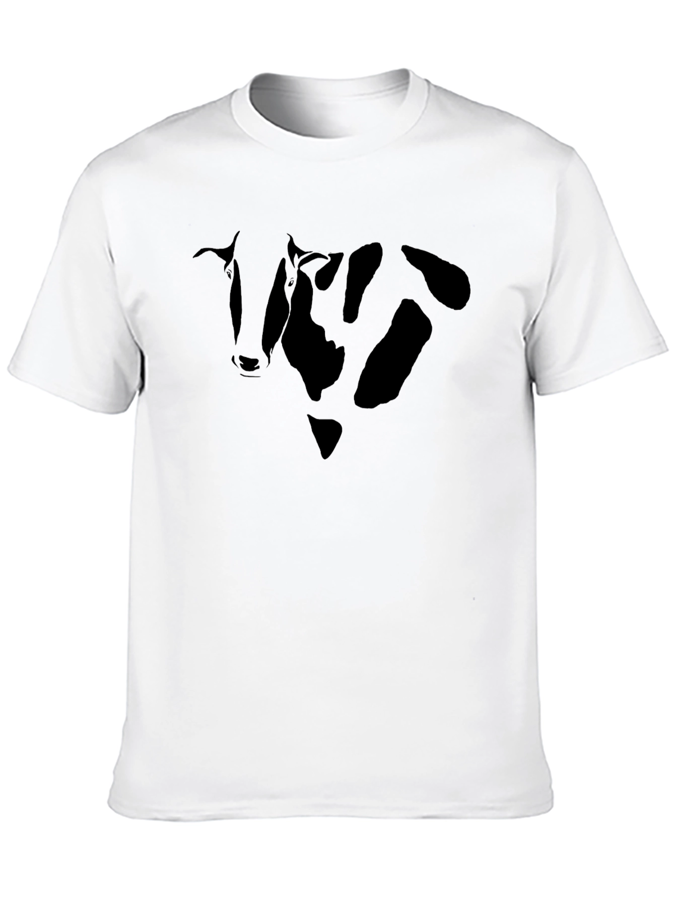Cow Graphic T-Shirt - Black Casual Wear