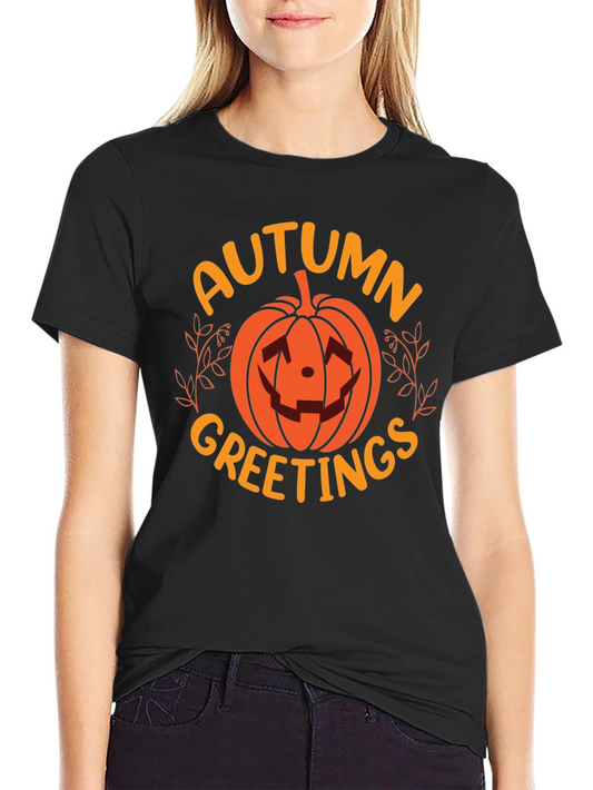 Autumn Greetings Pumpkin T-Shirt