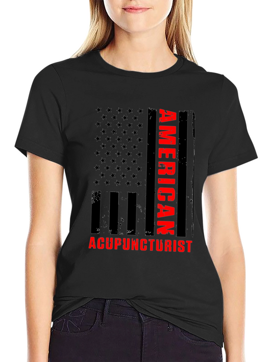 American Acupuncturist T-Shirt - Patriotic Design