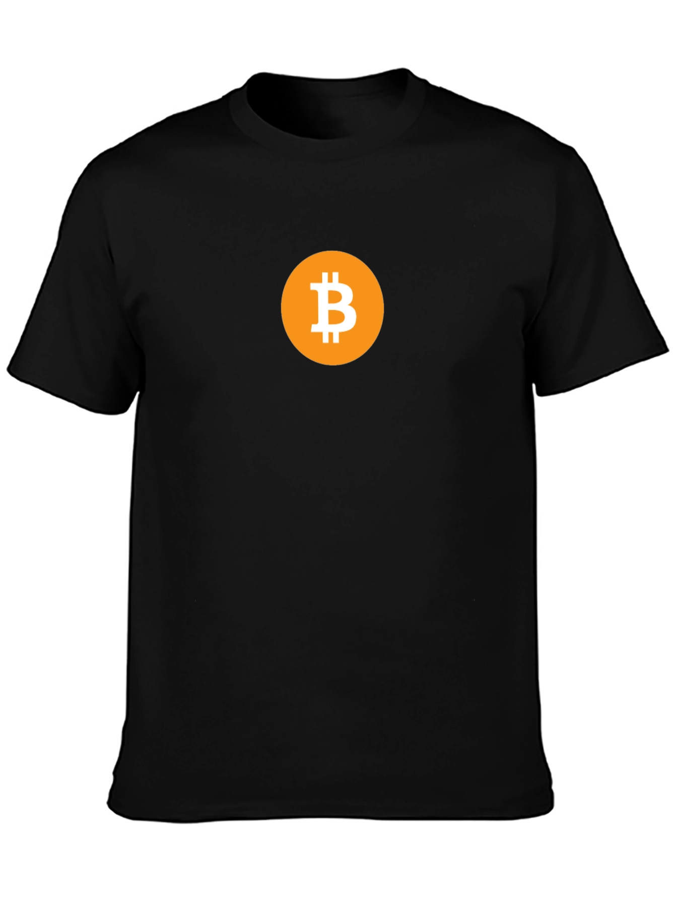 Bitcoin Logo Black T-Shirt Cryptocurrency Tee