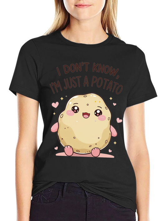Cute Potato Graphic Tee - Funny Kawaii T-Shirt