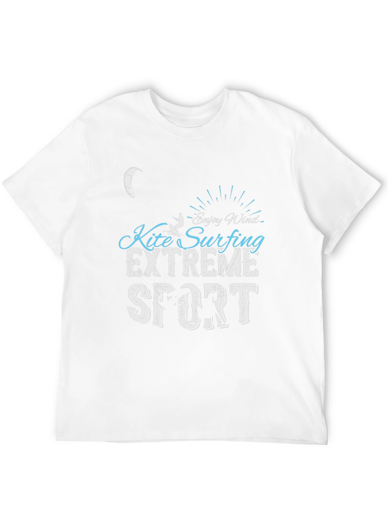 Kite Surfing Extreme Sport Black T-Shirt