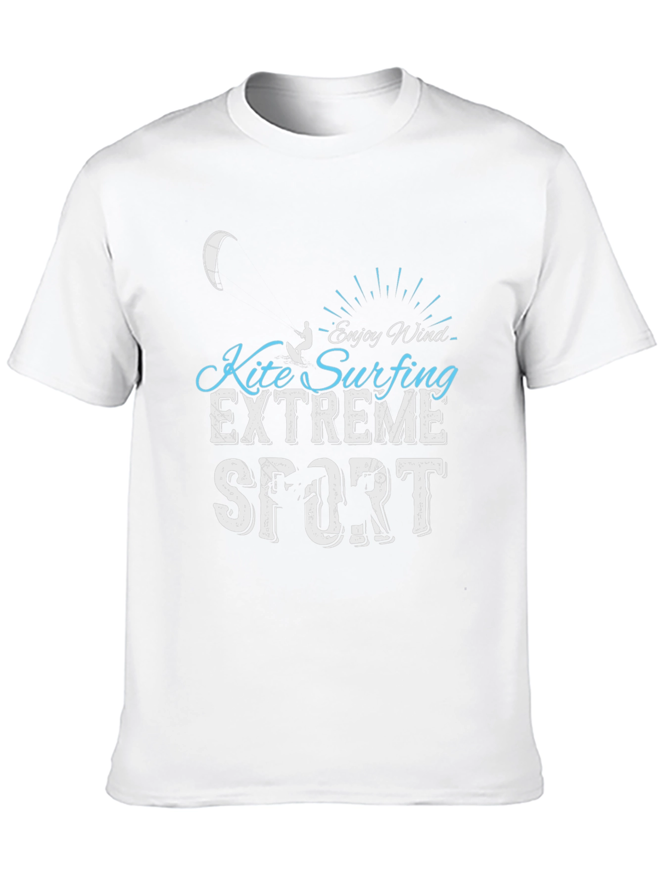 Kite Surfing Extreme Sport Black T-Shirt