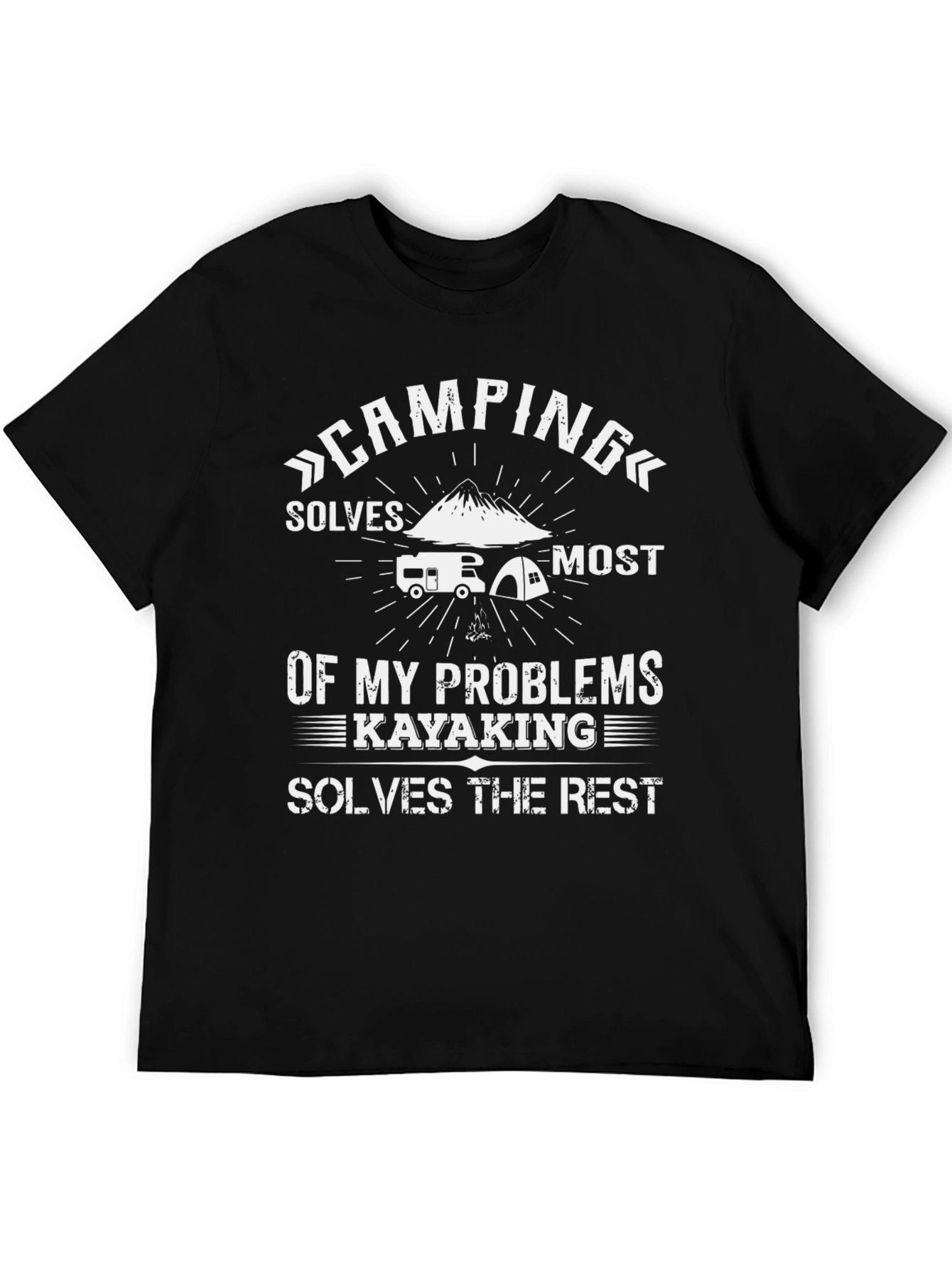 Camping & Kayaking Problem Solver Graphic Tee