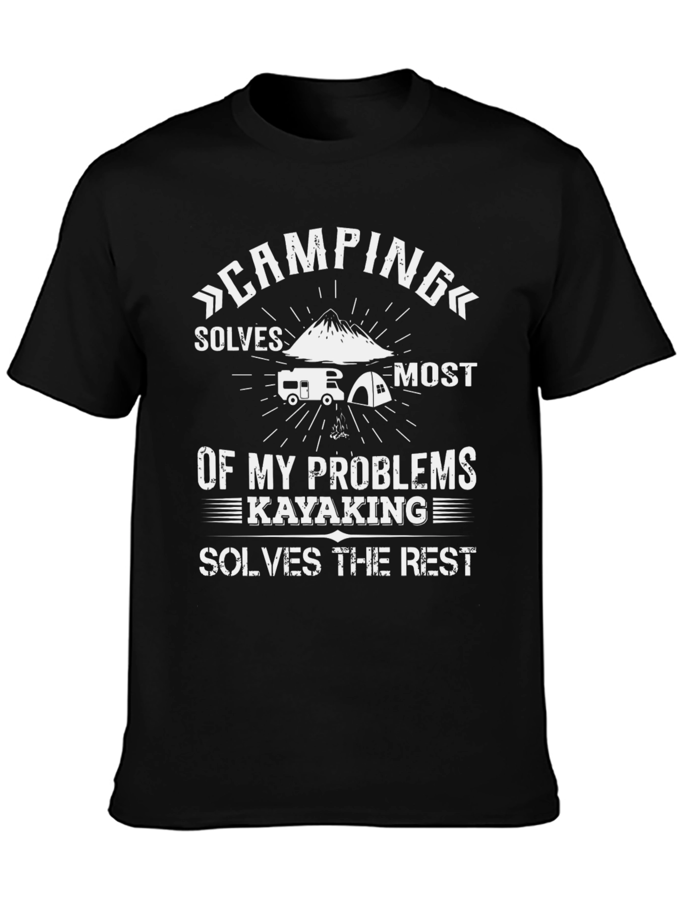 Camping & Kayaking Problem Solver Graphic Tee