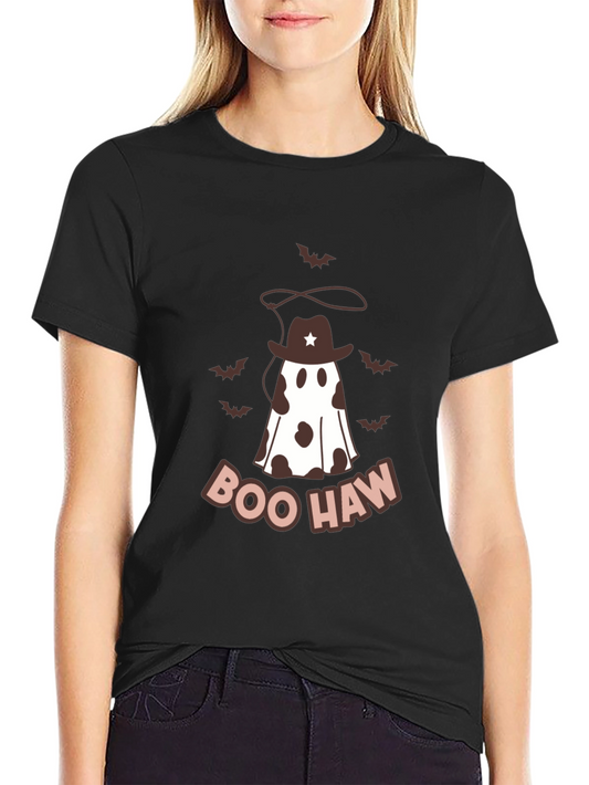Boo Haw Cowboy Ghost Graphic Tee - Halloween Style