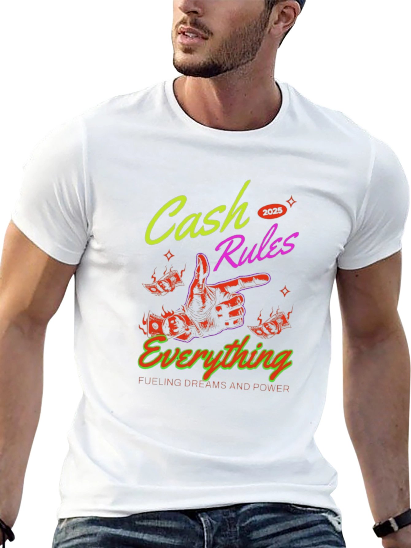 Cash Rules Everything Graphic T-Shirt