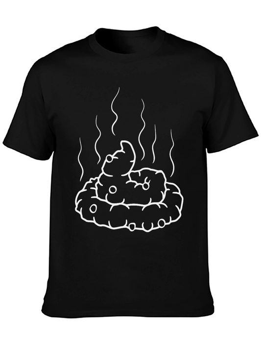 Funny Poop Emoji Graphic T-Shirt