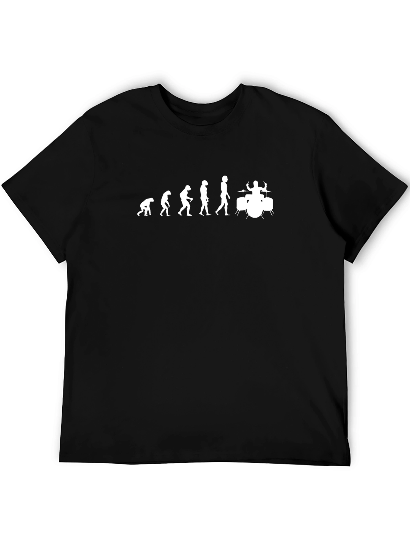 Evolution of Drummer T-Shirt - Black Cotton Tee