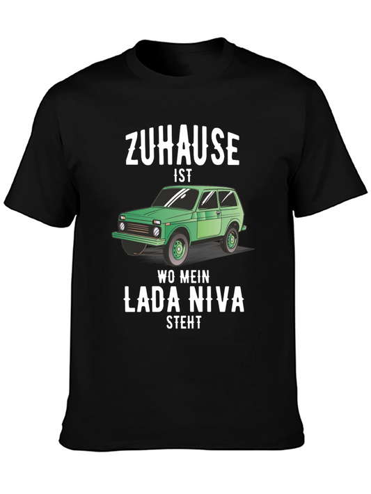Lada Niva T-Shirt - Zuhause Ist Wo Mein Lada Niva Steht
