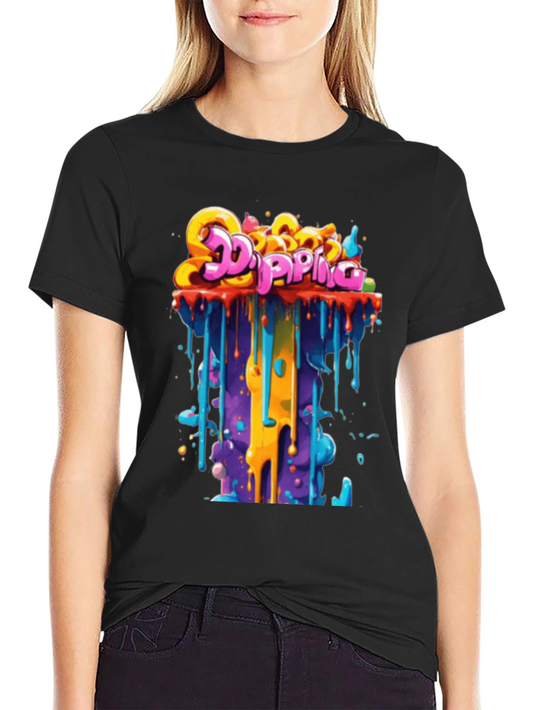 Dripping Graffiti Tee - Bold Streetwear Style