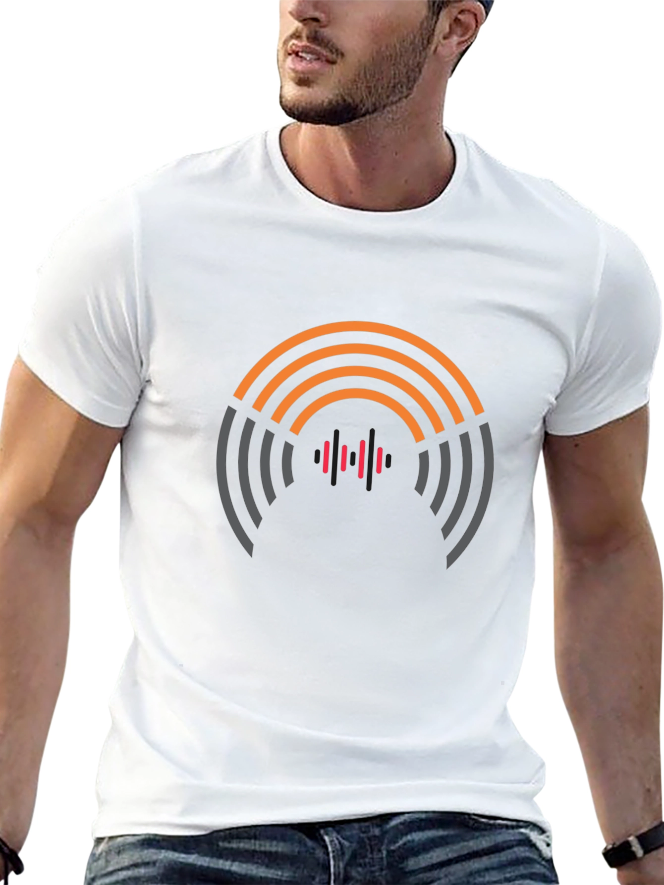 Modern Graphic Tee - Abstract Design Comfortable Fit