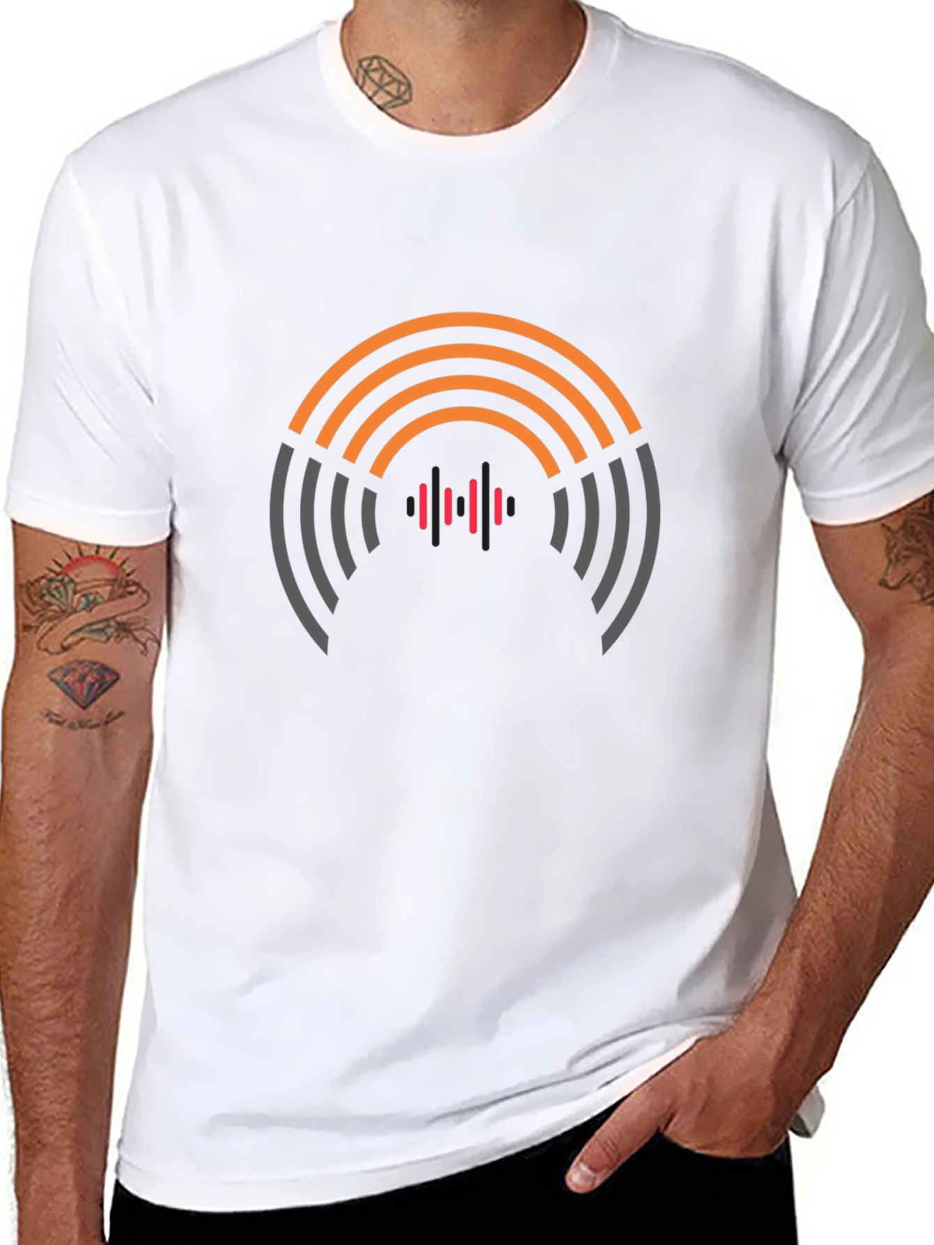 Modern Graphic Tee - Abstract Design Comfortable Fit