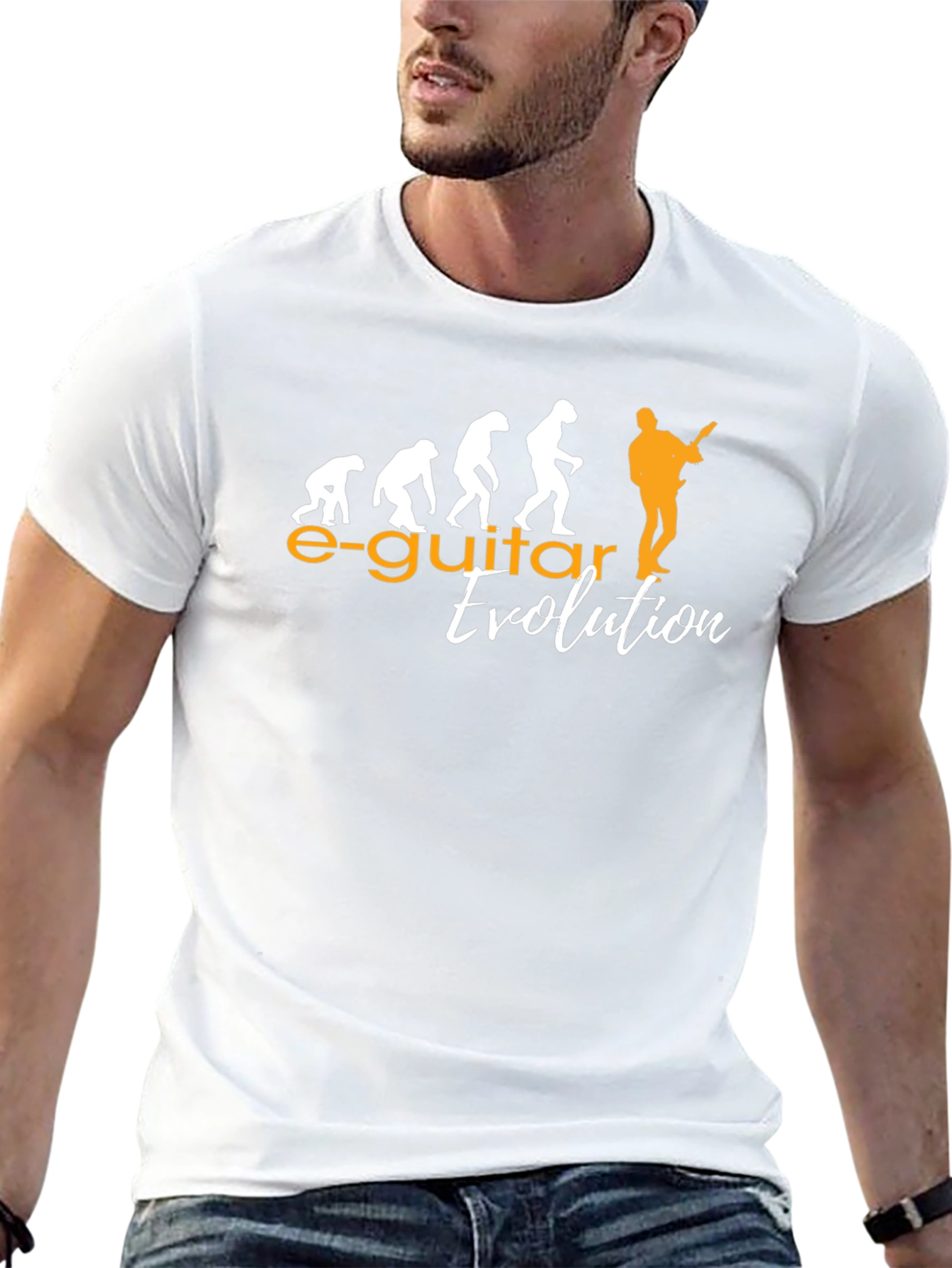 Electric Guitar Evolution Graphic T-Shirt