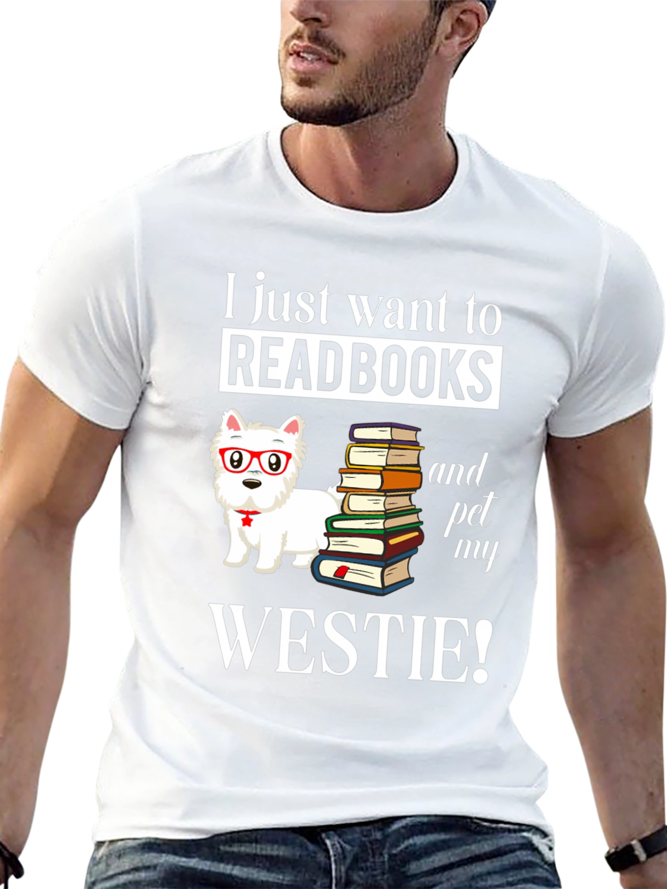 Read Books & Pet My Westie T-Shirt