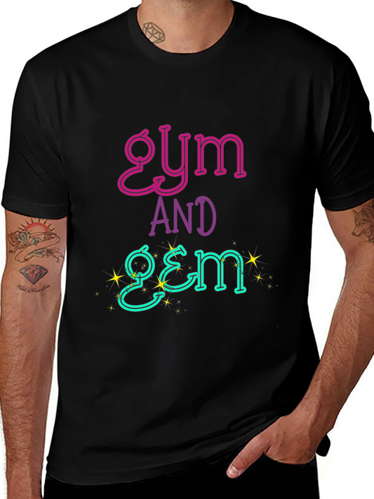 Gym and Gem Black T-Shirt