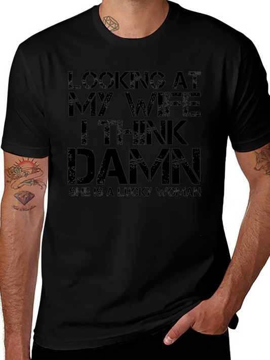 Funny Lucky Woman Graphic T-Shirt