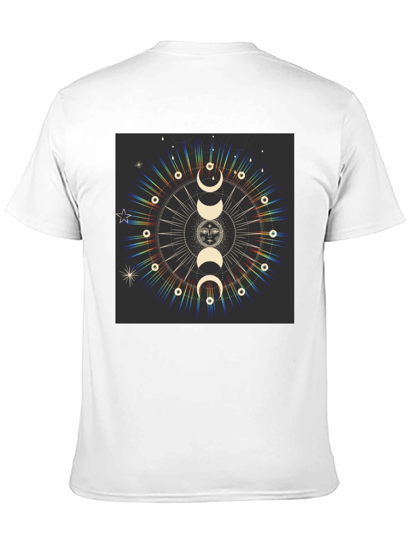 Celestial Moon Phases Graphic T-Shirt