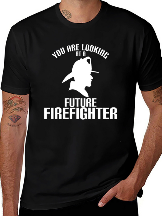 Future Firefighter T-Shirt - Black Cotton Tee
