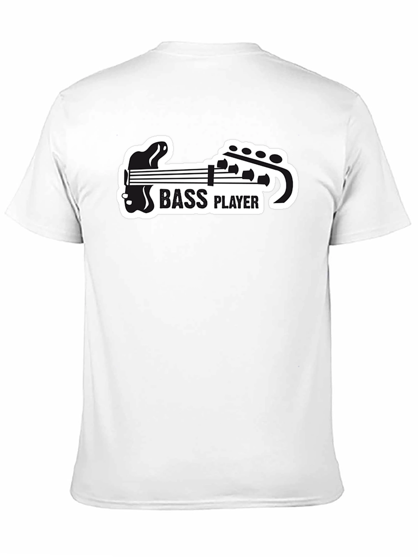 Bass Player Graphic T-Shirt - Black Cotton Tee