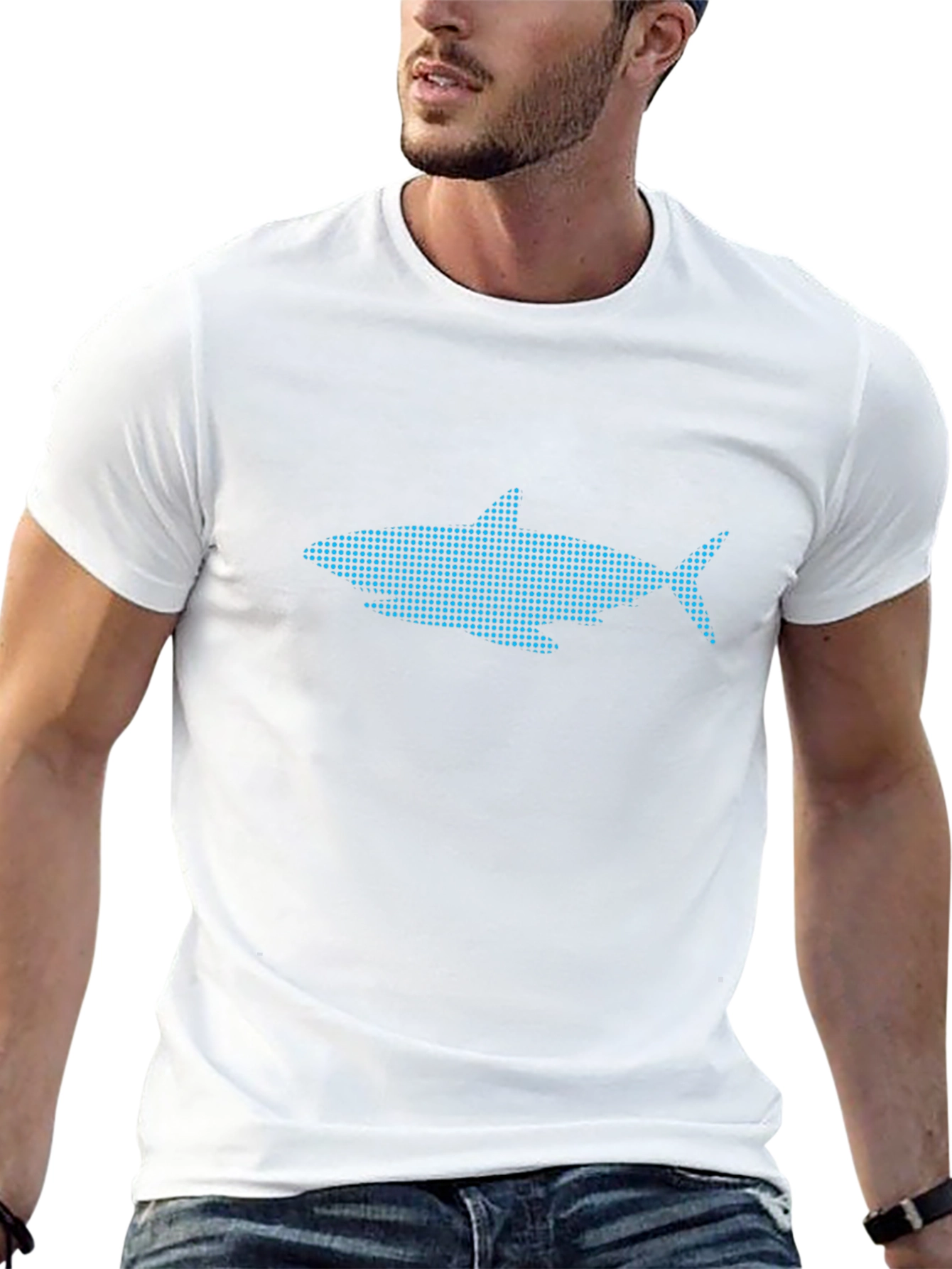 Shark Graphic Tee - Novelty T-Shirt