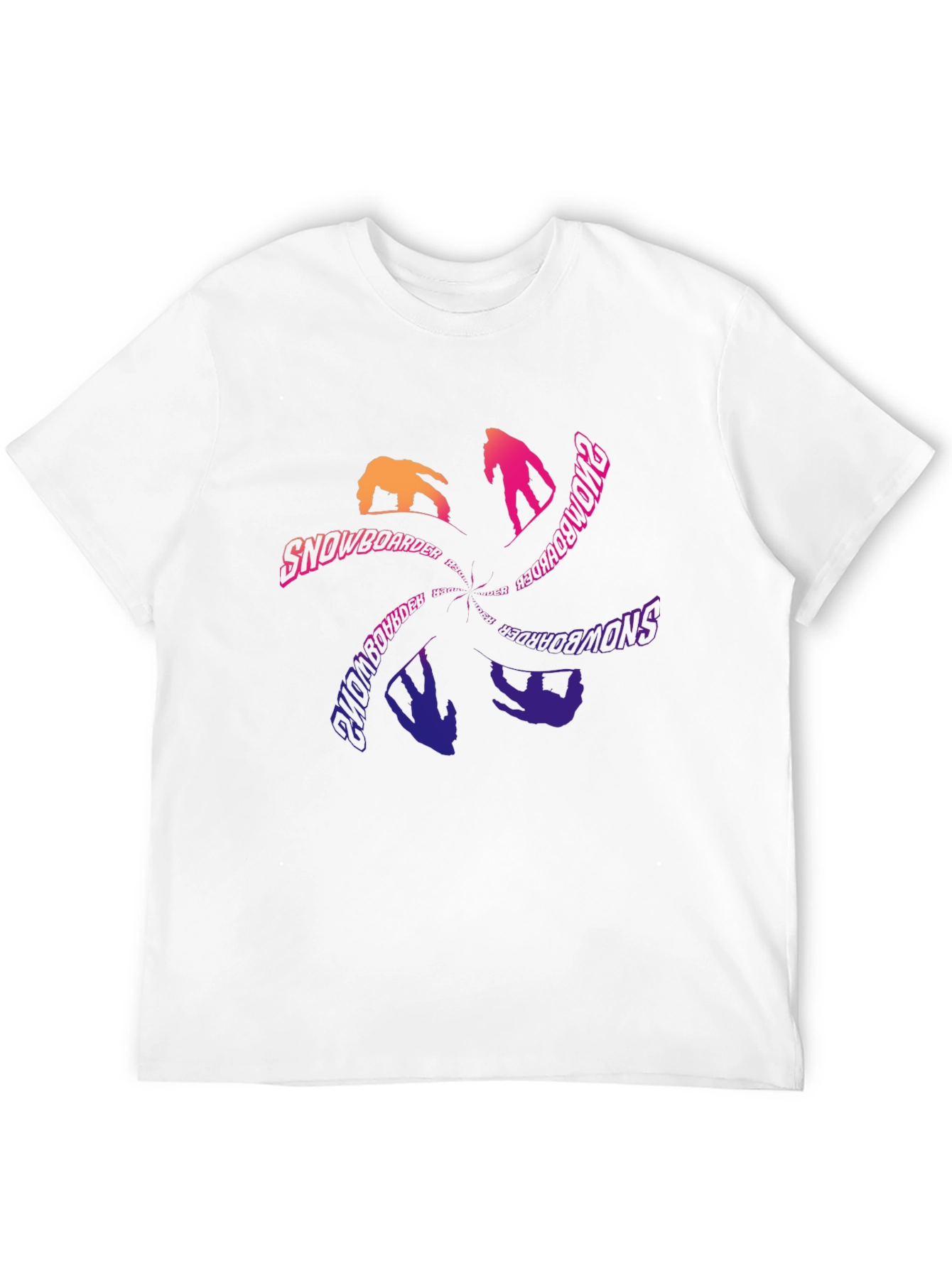 Snowboarder Graphic Tee - Cool Black T-Shirt