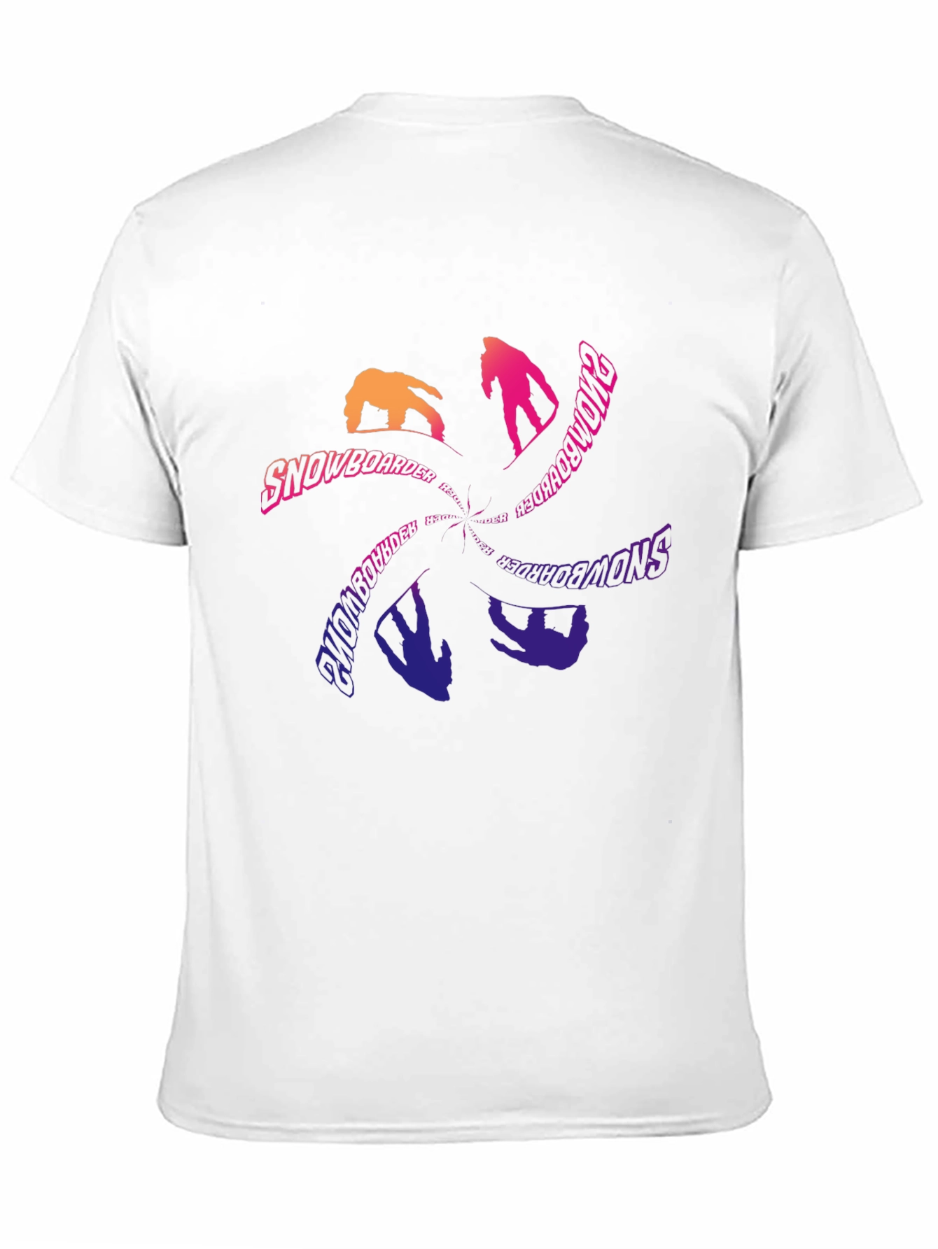 Snowboarder Graphic Tee - Cool Black T-Shirt