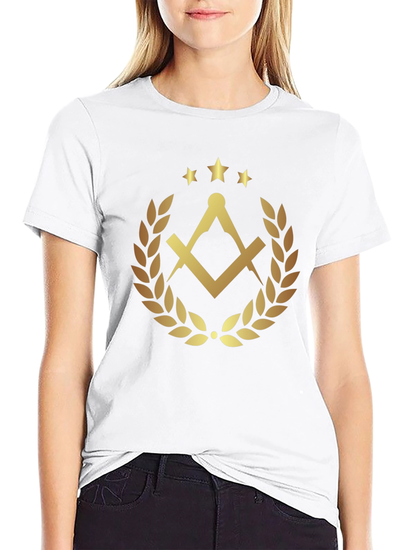 Masonic Symbol Black T-Shirt