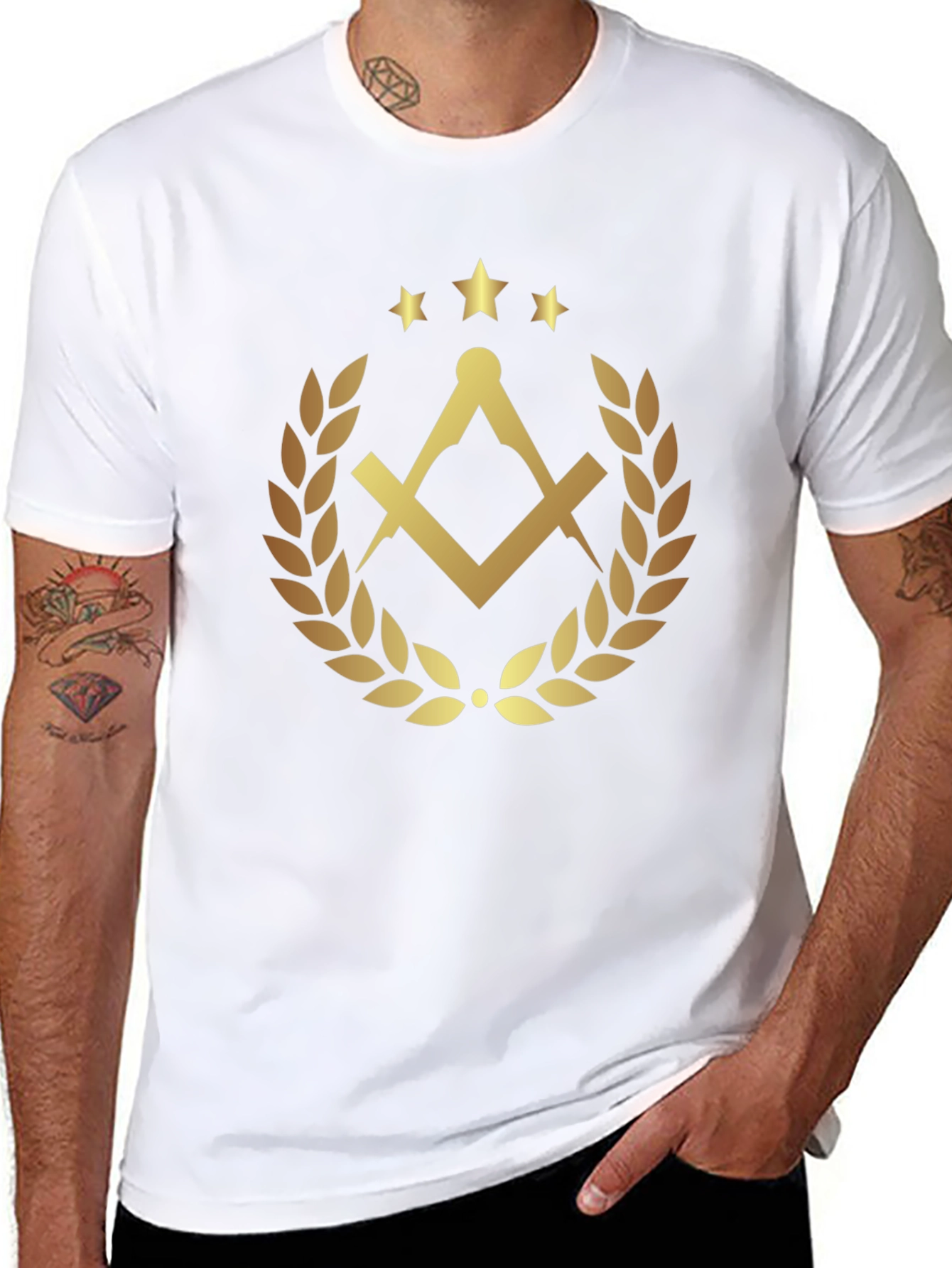 Masonic Symbol Black T-Shirt