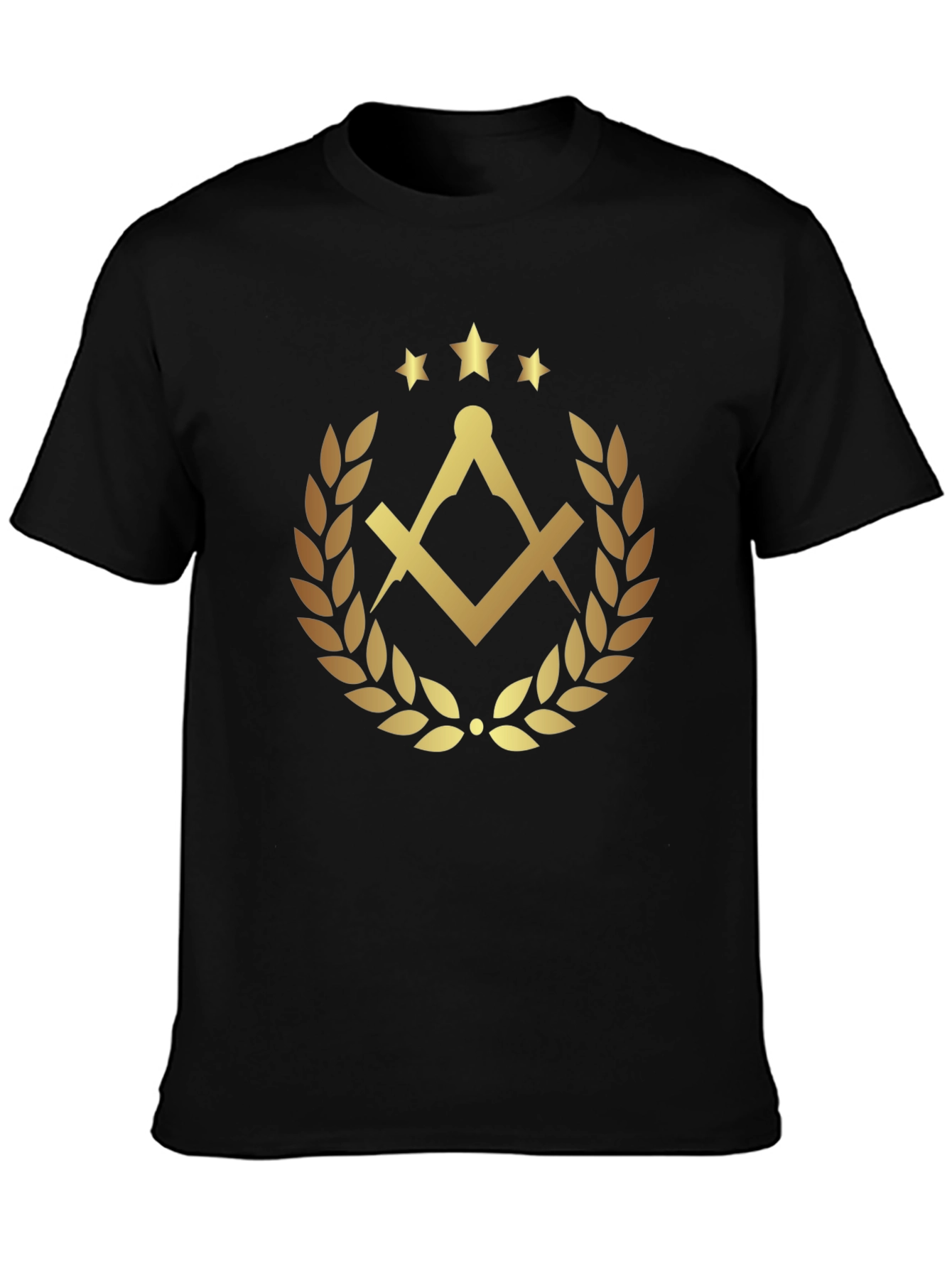 Masonic Symbol Black T-Shirt