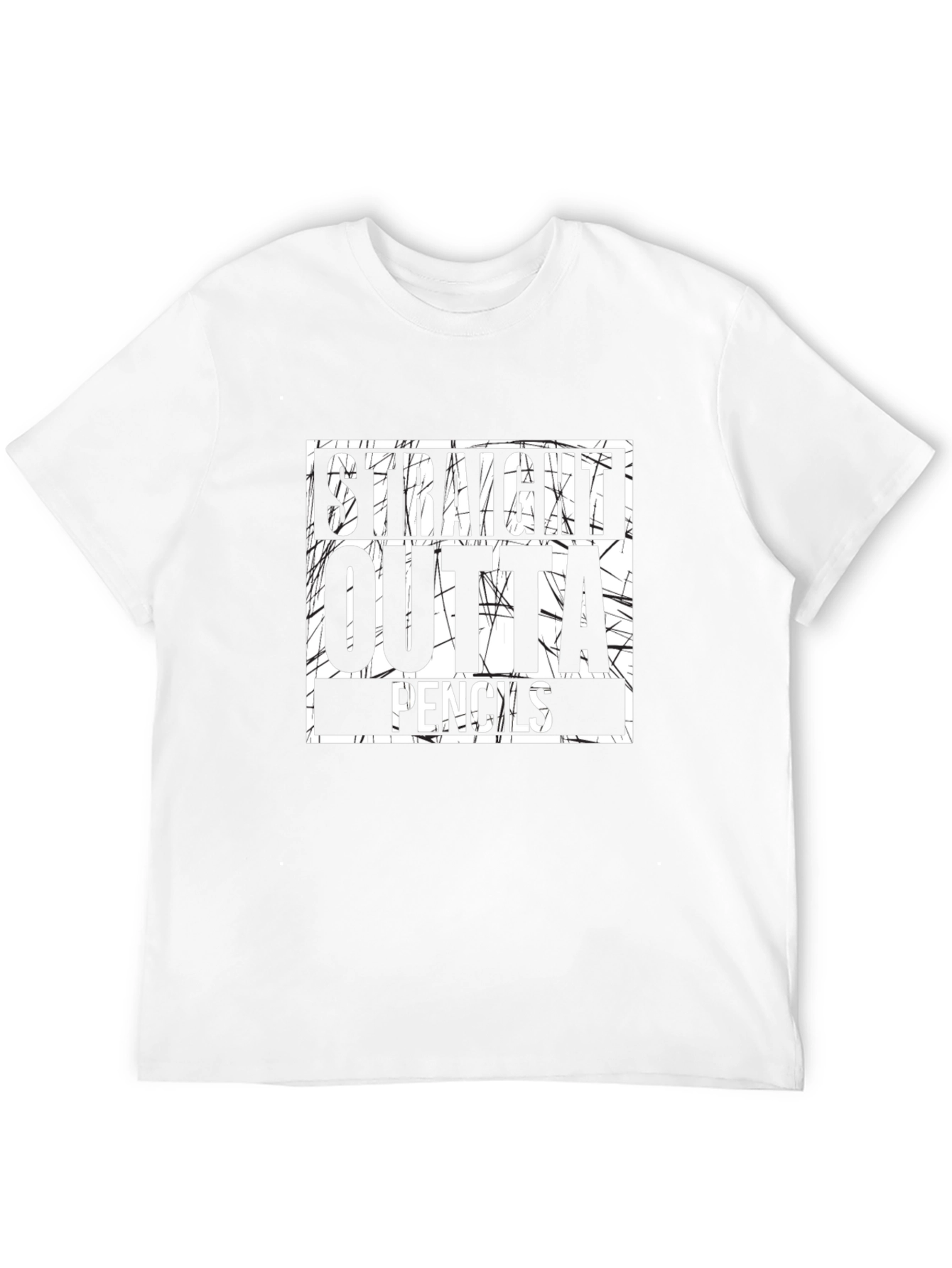 Straight Outta Pencils Graphic T-Shirt
