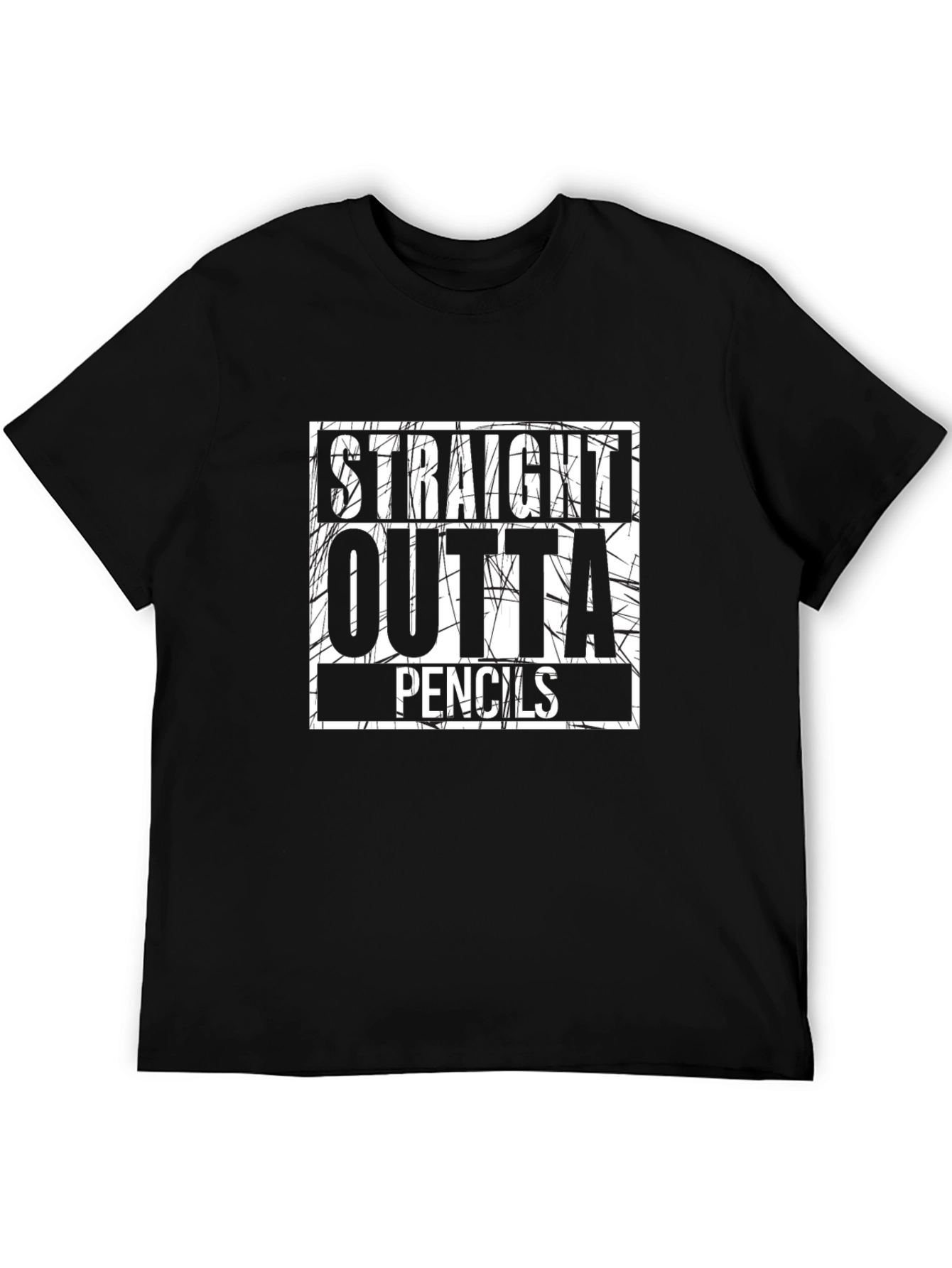 Straight Outta Pencils Graphic T-Shirt