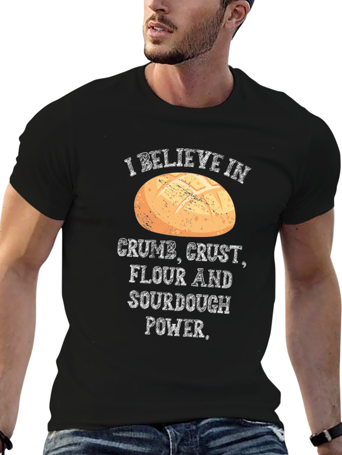 Crumb Crust Flour Sourdough Power T-Shirt