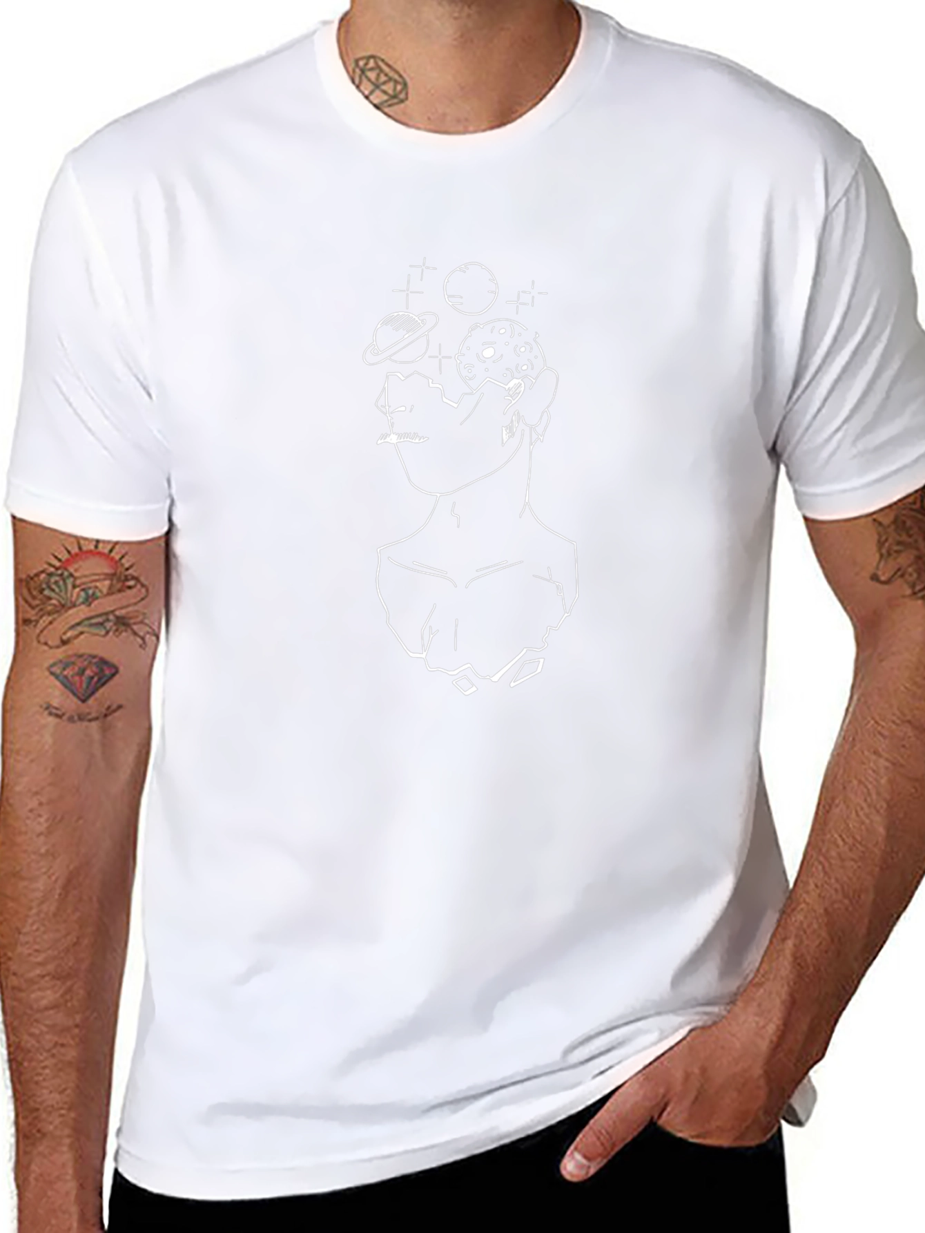 Abstract Space Mind T-Shirt - Mens Graphic Tee